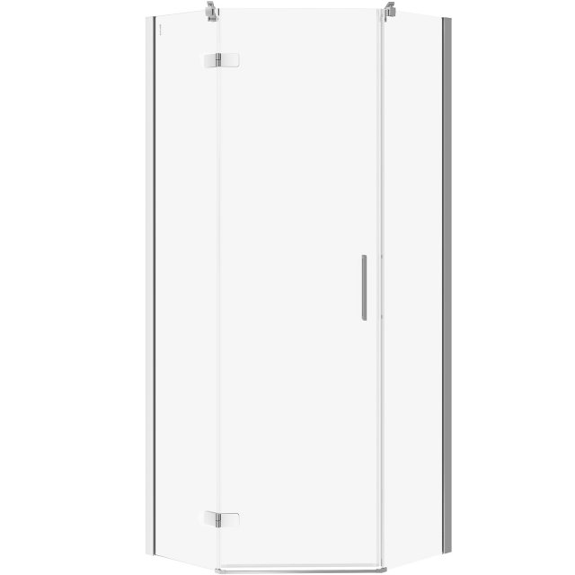 CERSANIT Kabina prysznicowa pięciokątna JOTA lewa chrom 80x80x195 szk
