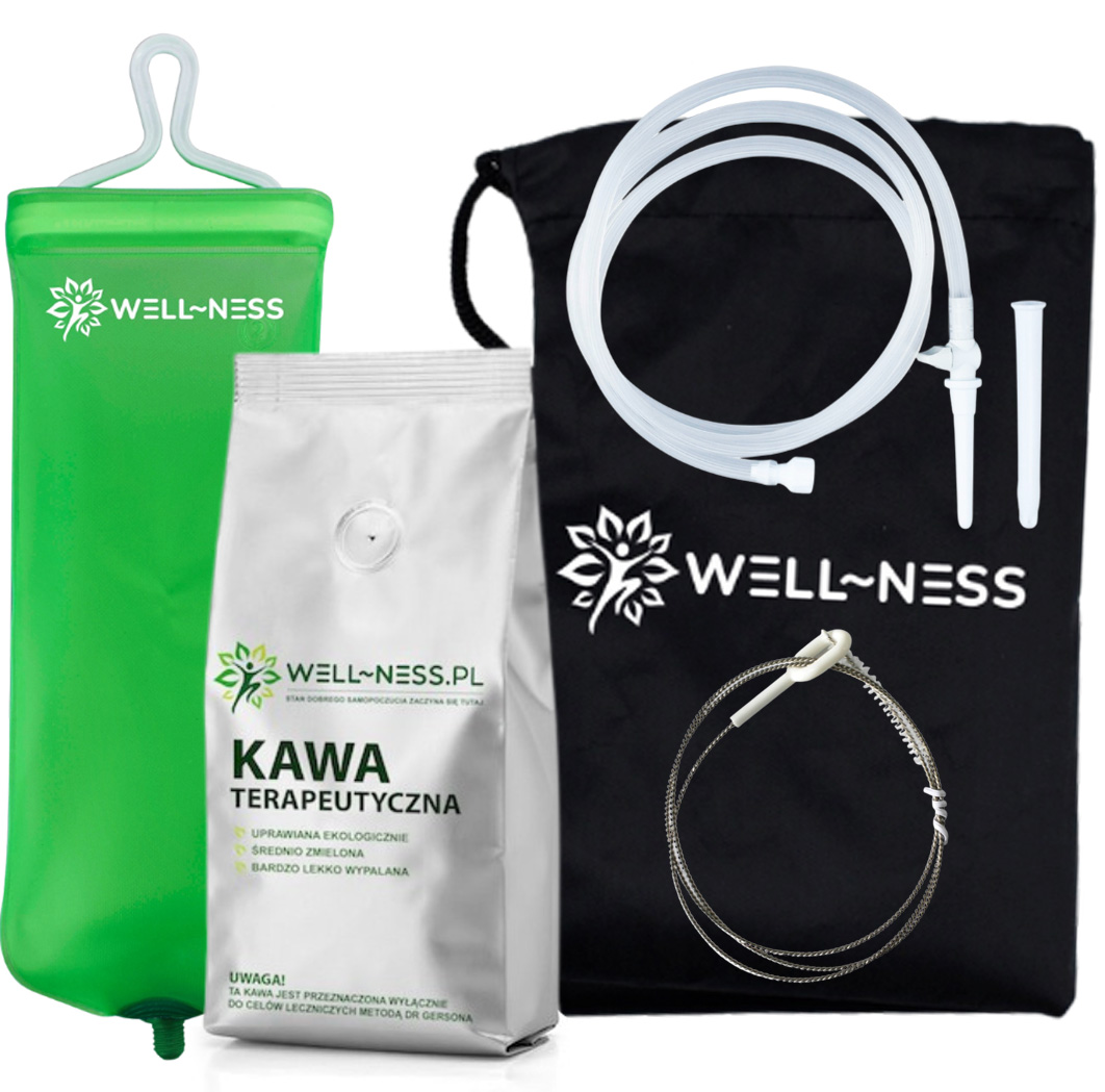 Zestaw klasyczny do lewatyw - kawa 1 kg+ irygator