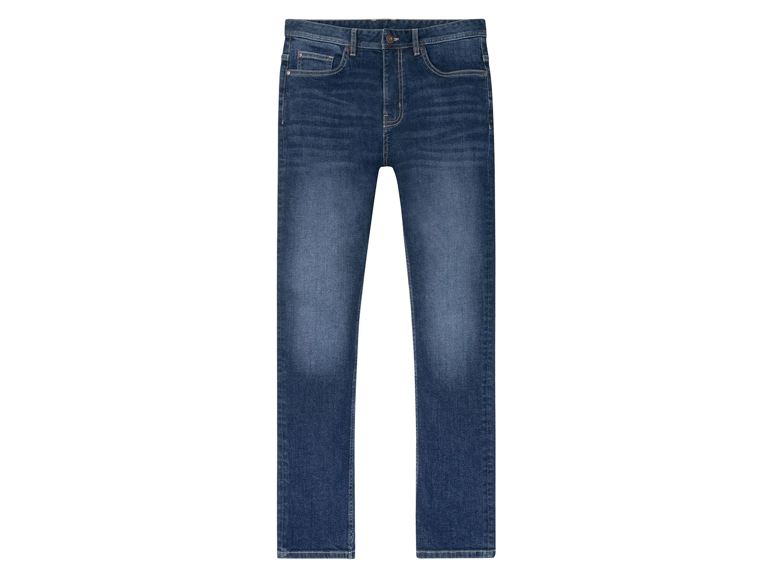 Livergy Jeansy męskie Slim Fit z bawełną Ciemnoniebieski, 52 36/30
