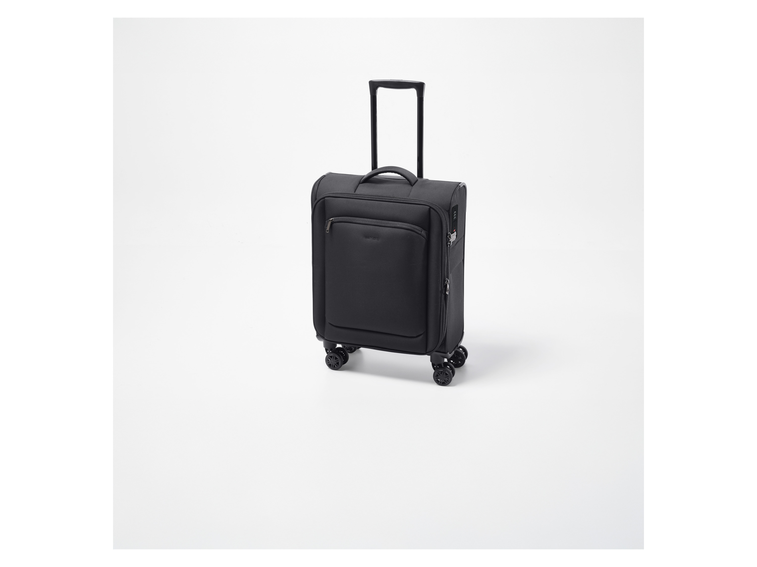 esmara Miękka walizka kabinowa na kółkach, 35 l /40 l, czarna