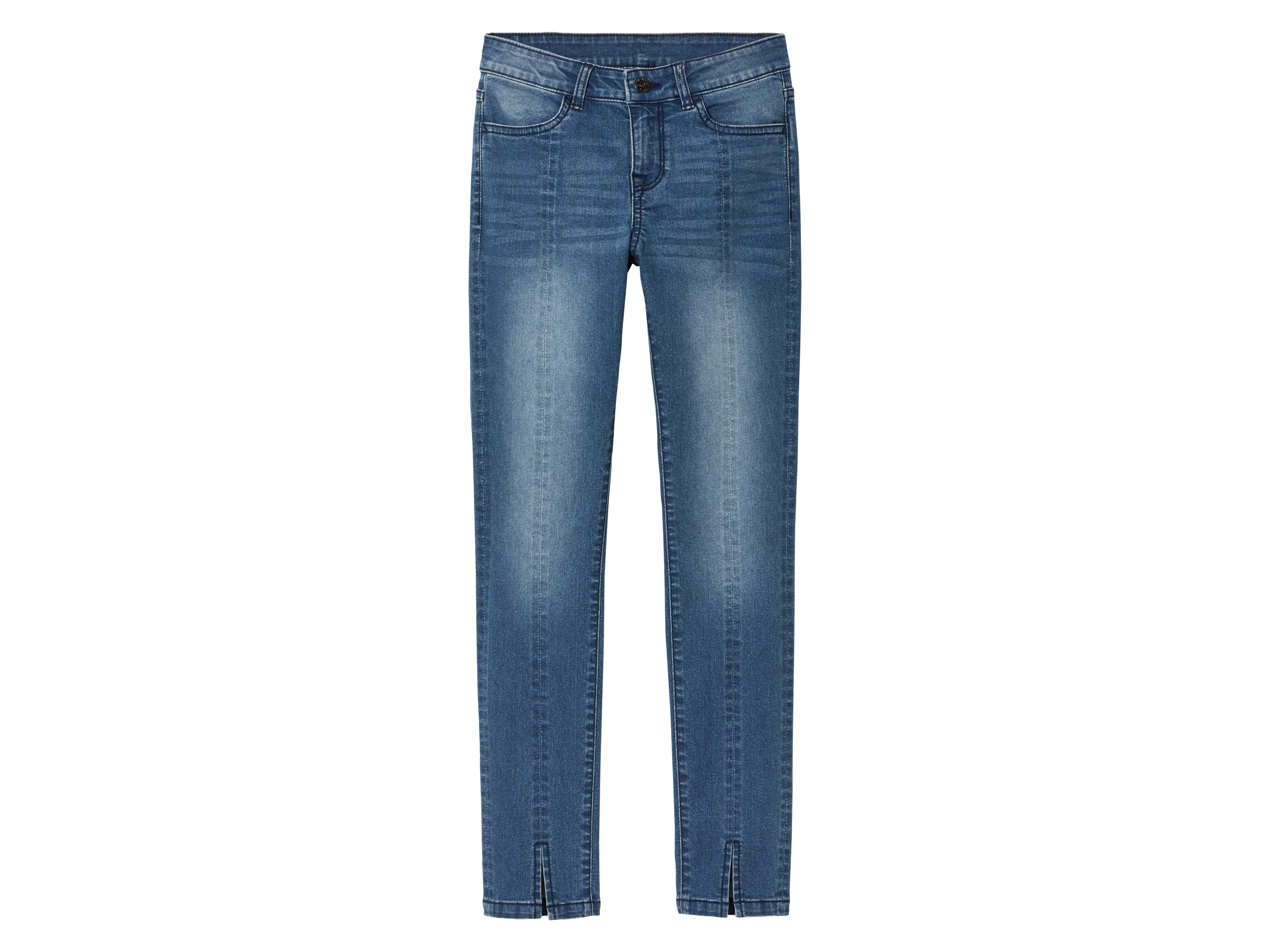 pepperts! Jeansy dziewczęce, skinny fit Niebieski, 134