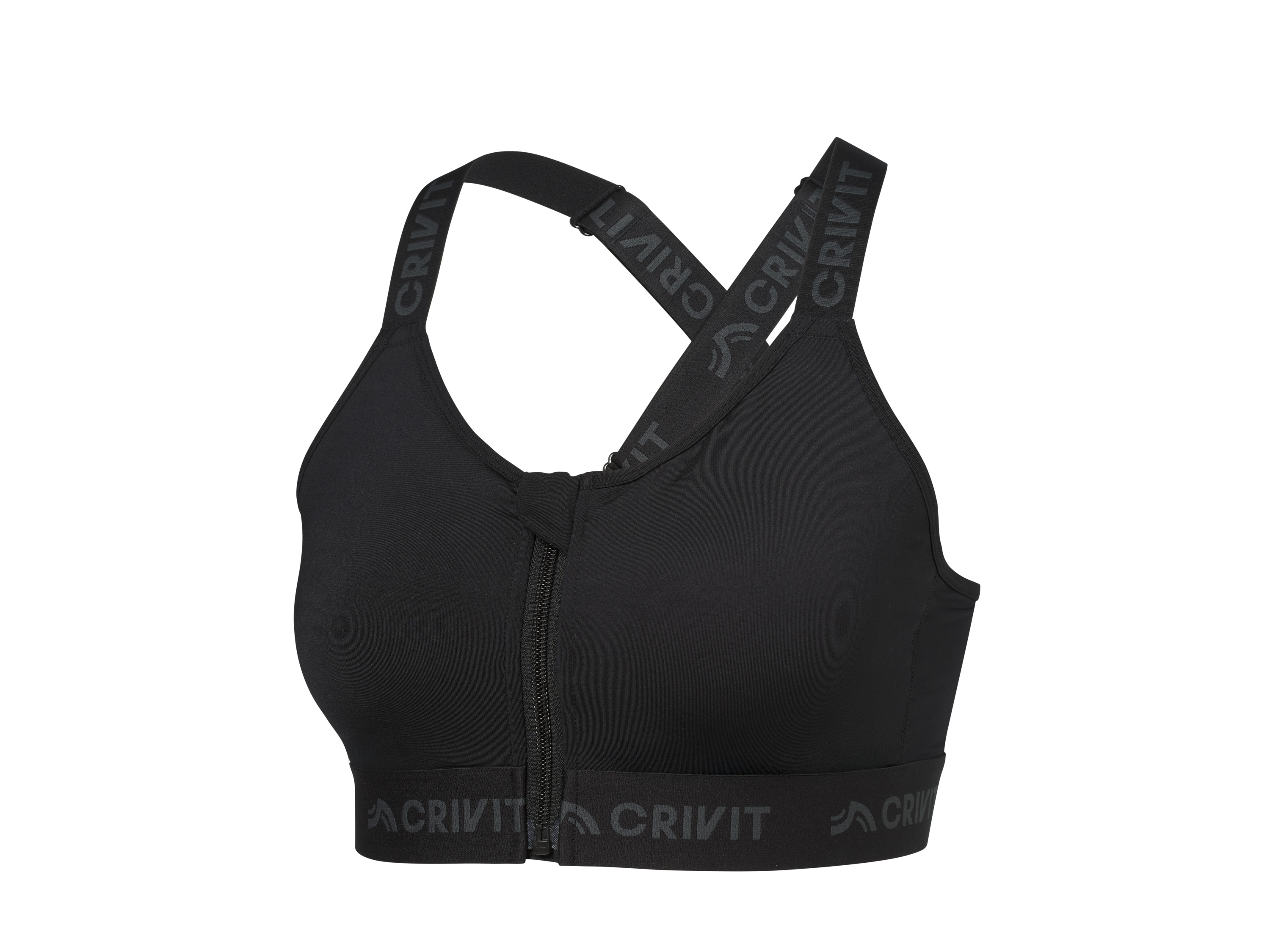 Crivit Biustonosz sportowy damski Czarny, Xl48/50