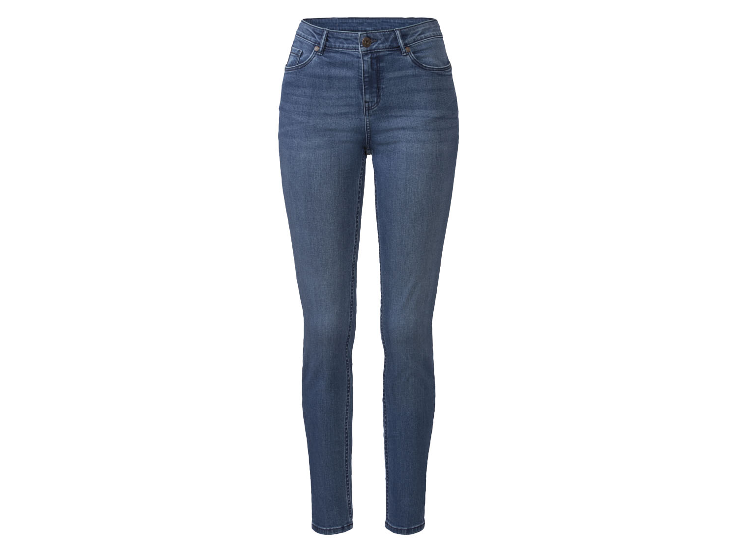 esmara Jeansy damskie z efektem push up Niebieski, 36