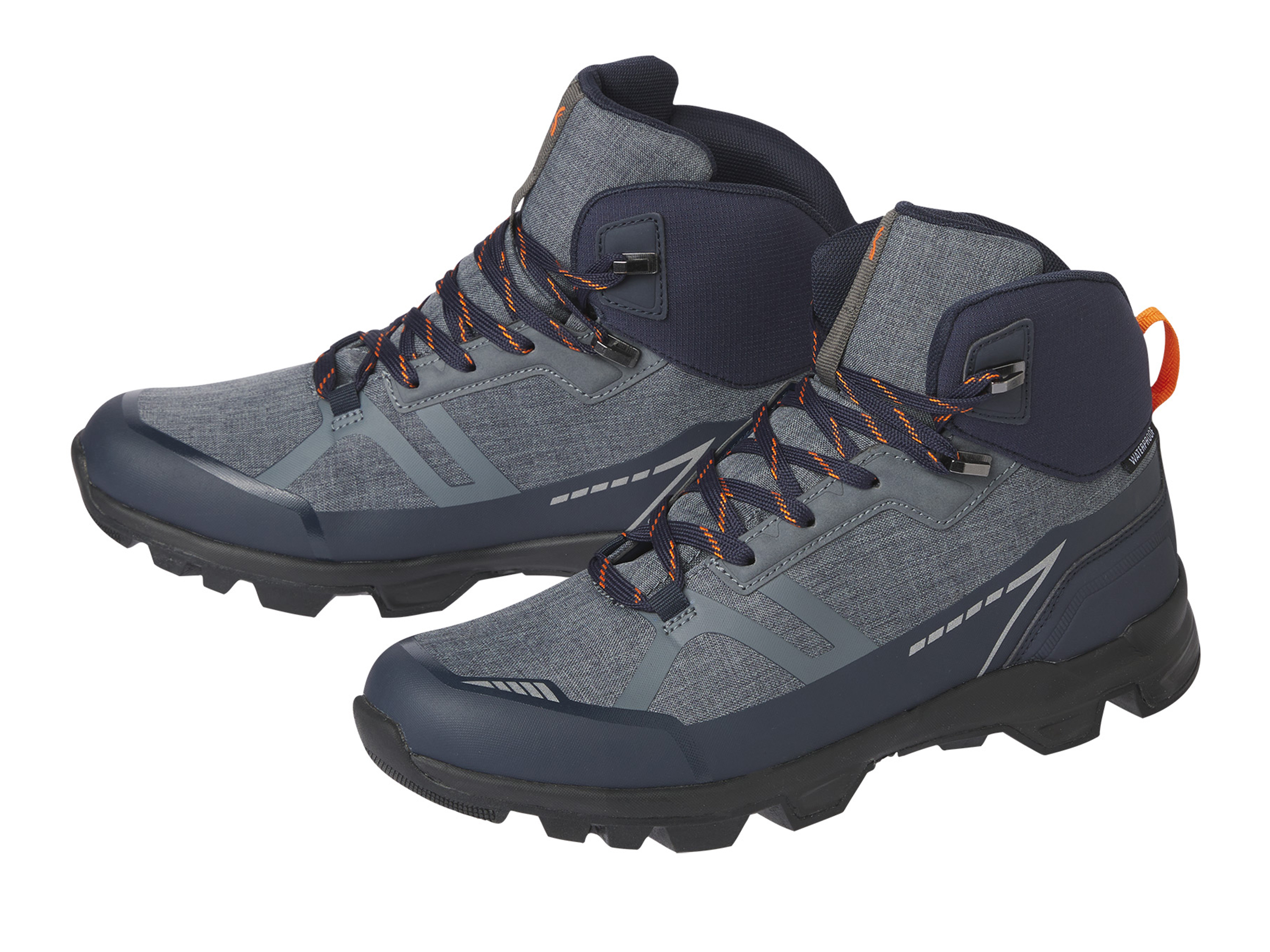 Crivit Buty trekkingowe outdoor męskie 45, Granatowy-pomarańczowy