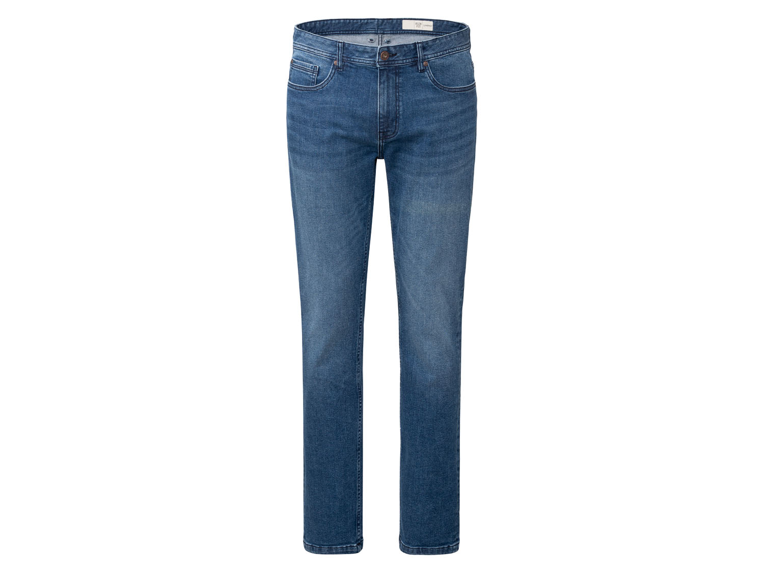 Livergy Jeansy męskie slim fit 46 30/32, Jasnoniebieski