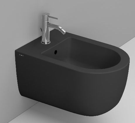 Darmowa Dostawa - Bidet wiszący czarny Ceramica Dolomite Mirto Round D472681