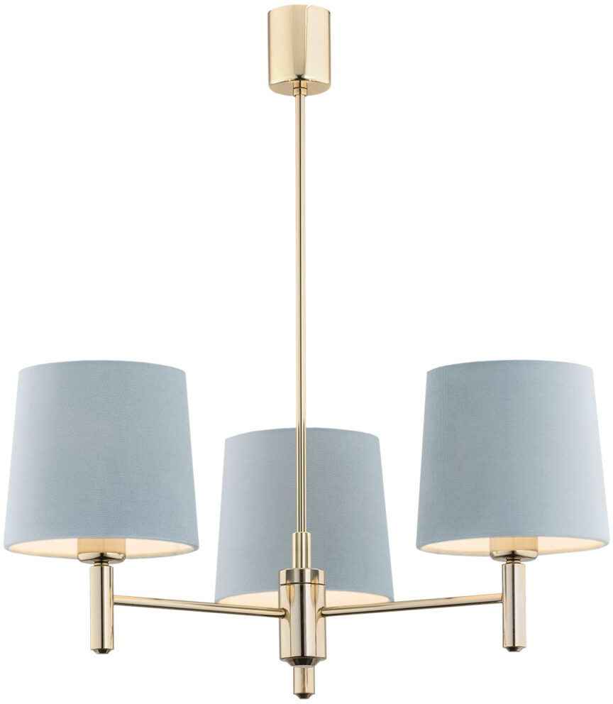 Darmowa Dostawa - Lampa podsufitowa 3x15 W mosiądz-niebieska Argon Ponte 1484