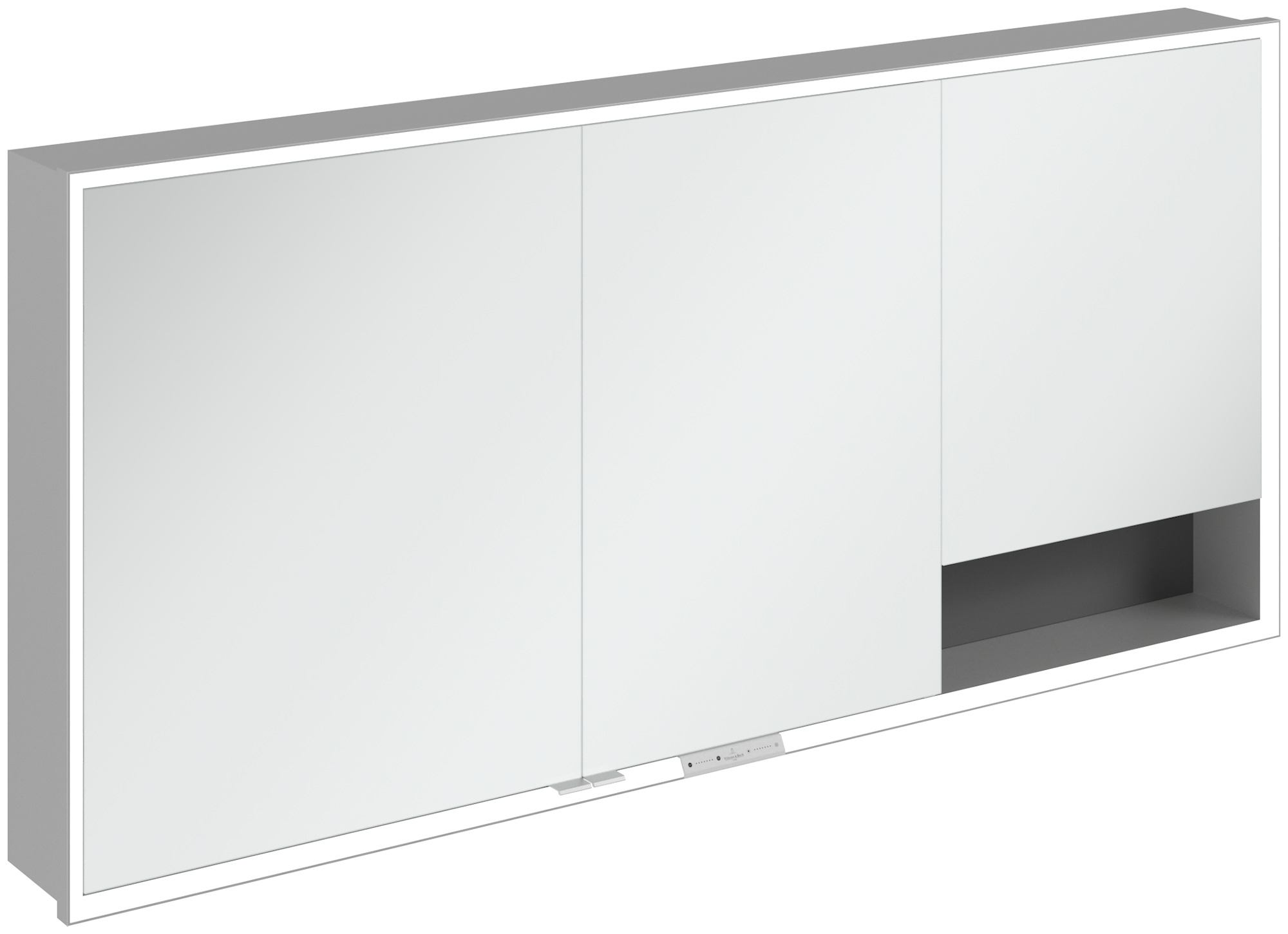 Darmowa Dostawa - Szafka 160x16.8x75 cm z lustrem grafitowa Villeroy & Boch My View+ A48216VR