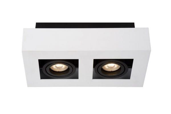 Spot oprawa sufitowa Lucide Xirax biały 2 x GU10 x 5W IP20 wym: 25 x 14 cm - 1 szt.