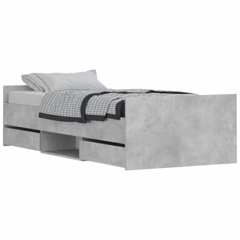Łóżko drewniane WaszeMeble 90x190 cm szarość WM-3203813 1 szt.