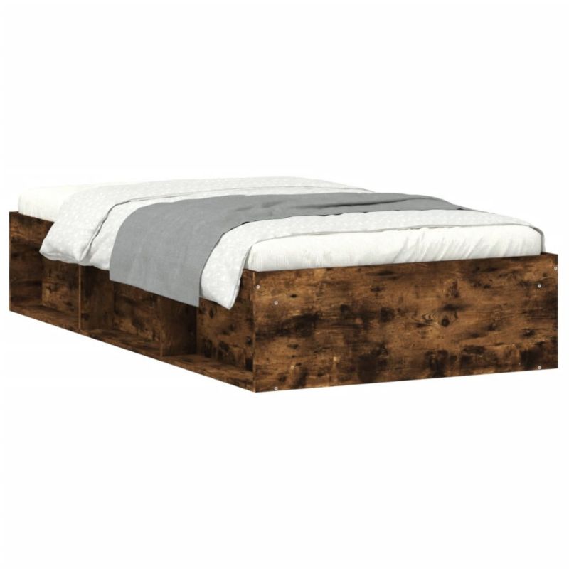 Łóżko drewniane WaszeMeble 100x200 cm brązowe WM-3203835 1 szt.