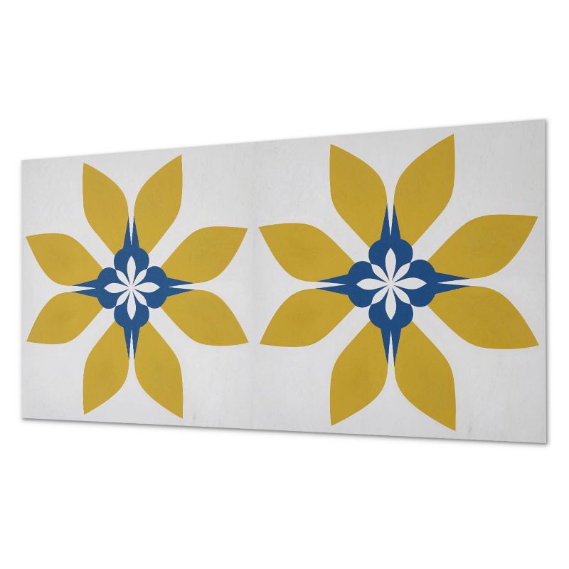 Winylowy Panel Z Grafiką ArtPrintCave 120x60 cm Kwiatowy wzór z liśćmi 1 szt.