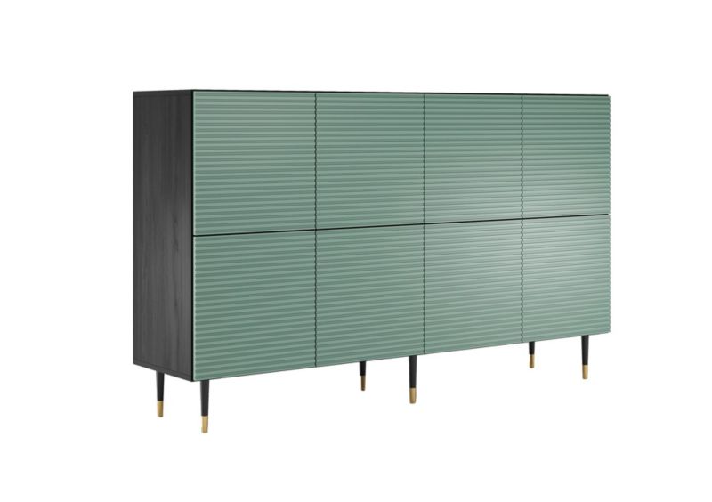 Nowoczesna pojemna komoda IMPERIO pistacjowa do salonu
