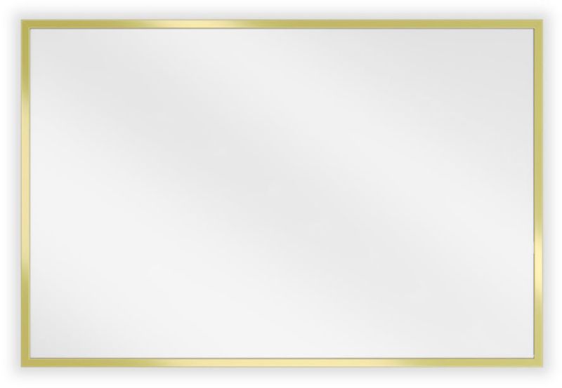 Lustro łazienkowe prostokątne Mexen Loft złote 60x40 cm 1 szt.