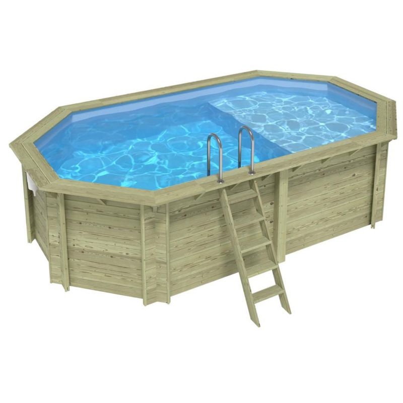 Basen NEMO ALTANKA 5.79 x 3.49 - H.1.45 m z plażą, jasnoniebieski, z metalami przykręcanymi do betonu, BAS7304OSPL+PLA304, 1szt.