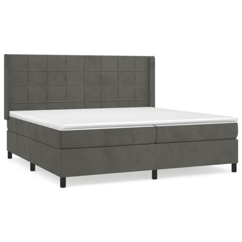 Łóżko kontynentalne WaszeMeble 200x200 cm ciemnoszary WM-3132700 1 szt.