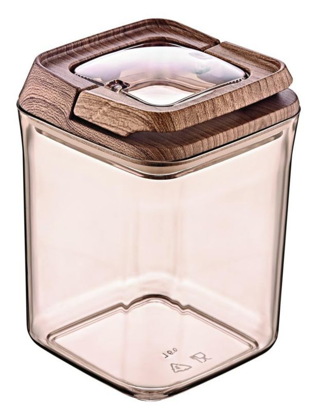 Pojemnik na żywność OKYANUS 0,9L szczelny 10,5x10,5x14,5 cm 1 szt.