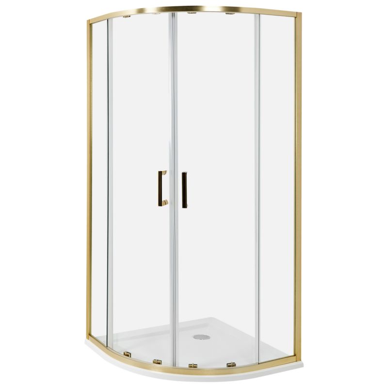 Kabina prysznicowa Jukatan 90 x 90 x 185 cm Złoty 1 szt.
