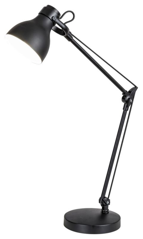 Lampa biurkowa Rabalux Carter czarny matowy 1 x E14 x 11W IP20 wym: 58 x 31 x 31 cm metal - 1 szt.