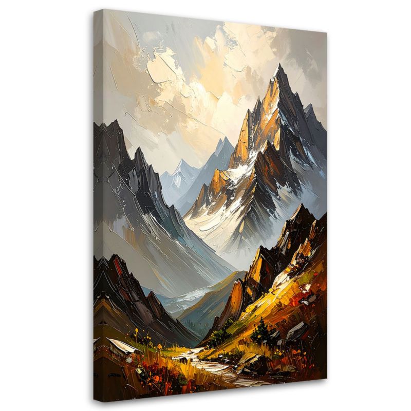 Obraz do salonu sypialni Feeby Krajobraz Pejzaż Góry Natura 80x120cm 1szt