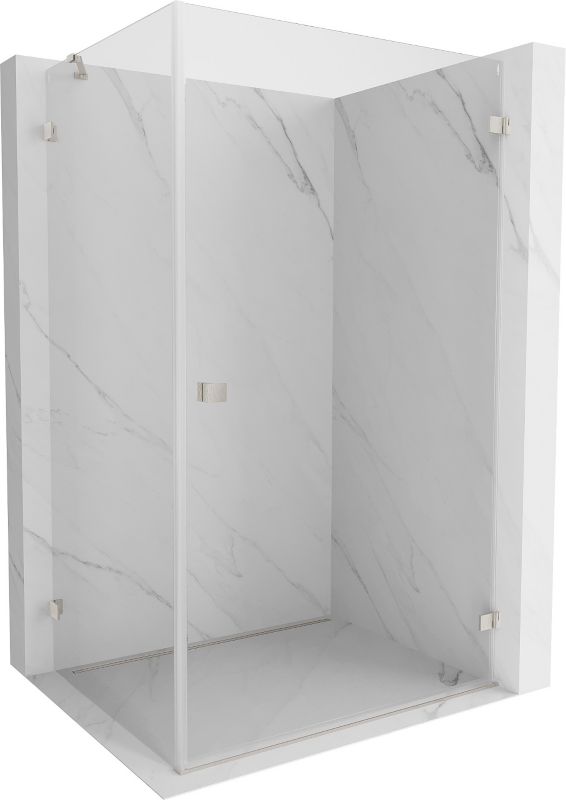 Kabina prysznicowa Mexen Lunar-B nikiel transparent 90x80 cm 1 szt.
