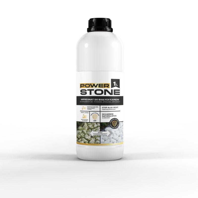 Impregnat do białych kamieni POWERSTONE filtr UV stop algi mchy 1 L