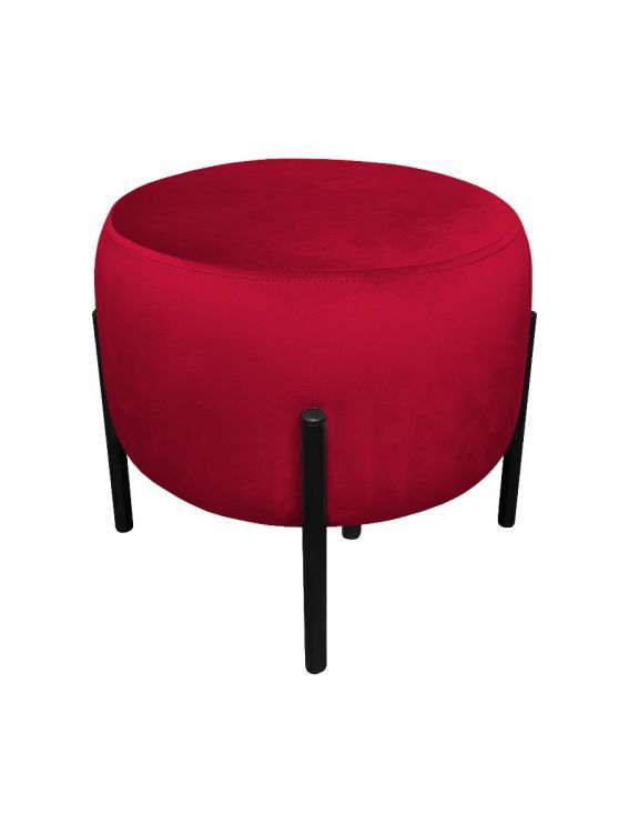 Pufa WILFRED MG VELVET bordowa ATOS 1 szt.