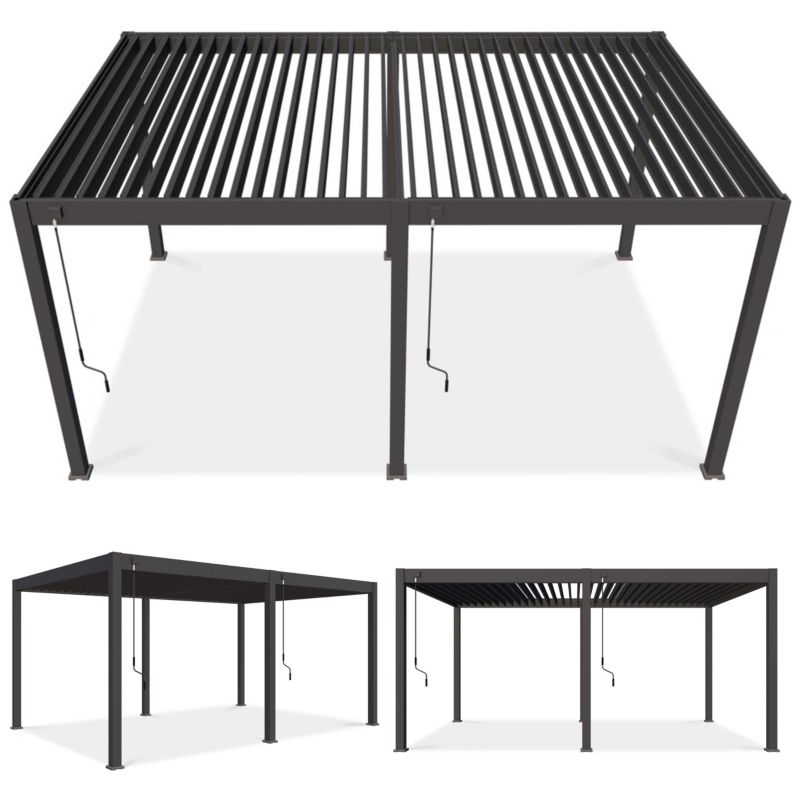 Pergola Aluminiowa Tarasowa Zadaszenie DELUXE 3,6x5,3 antracytowa Gutroof 1 szt