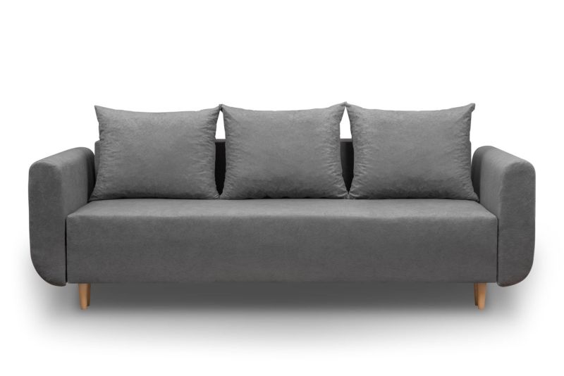 Sofa ze sprężynami bonell rozkładana Bonni Lugo PLUS Szara 1 szt.