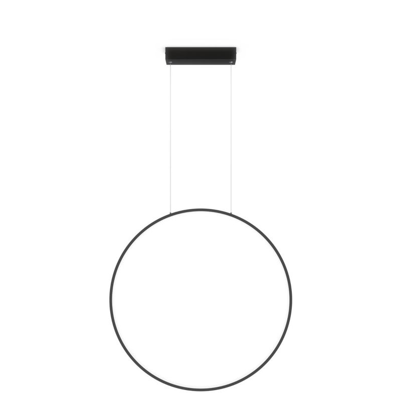Lampa wisząca Light Prestige MIRROR czarna 1 x LED 22W wym:150x60x1,5cm IP44 -1 szt.