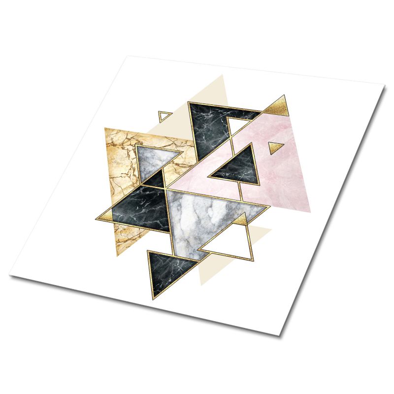 Kafelki samoprzylepne Tulup 30x30 cm Trójkąty geometryczne 9 szt.