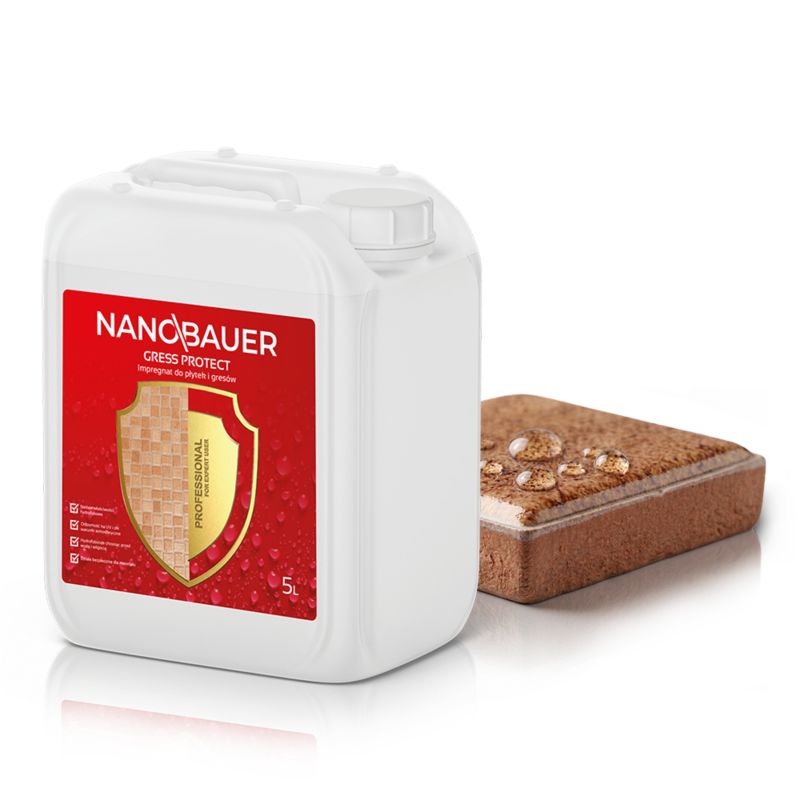 Impregnat NANOBAUER 5L ochrona do płytek gresowych i ceramicznych 1szt