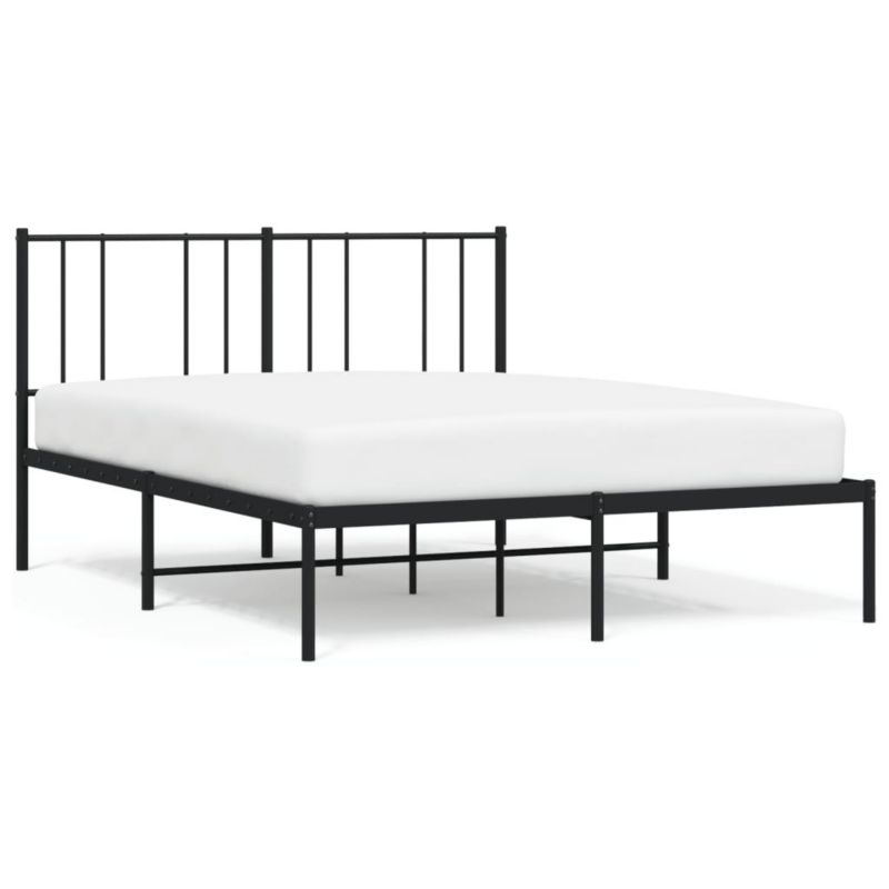 Łóżko metalowe WaszeMeble 140x190 cm czarna WM-352480 1 szt.