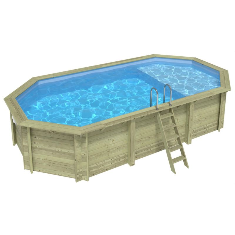 Basen NEMO ALTANKA 7.3 x 3.97 - H.1.45 m z plażą, jasnoniebieski, z metalami przykręcanymi do betonu, BAS7305OSPL+PLA305, 1szt.