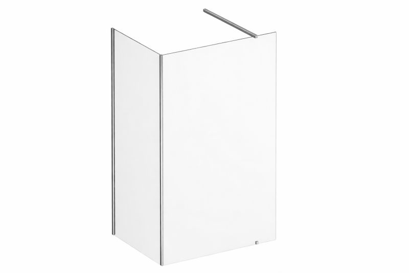 Narożna kabina prysznicowa Ravak Walk-In Corner Set 110x80 szkło transparent chrom 1 szt