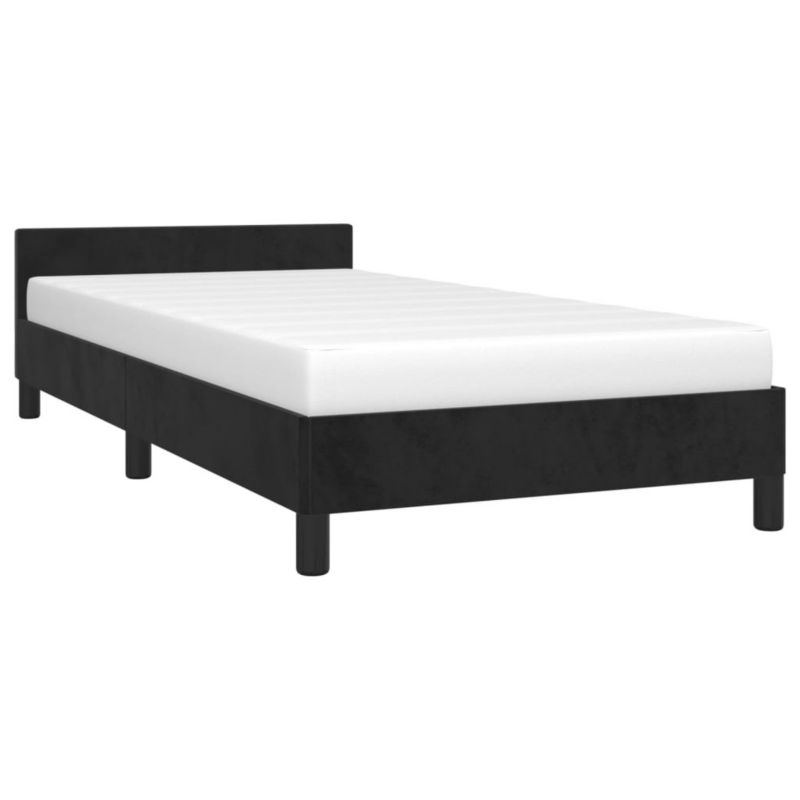 Łóżko tapicerowane WaszeMeble 100x200 cm czarna WM-347557 1 szt.