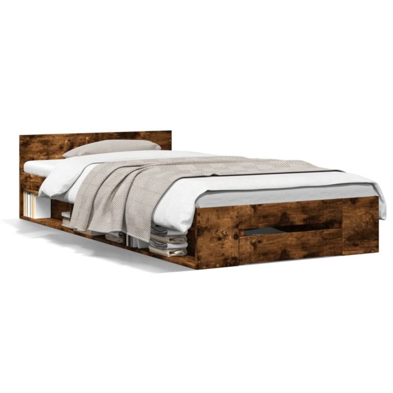 Łóżko drewniane WaszeMeble 90x200 cm brązowe WM-3280801 1 szt.