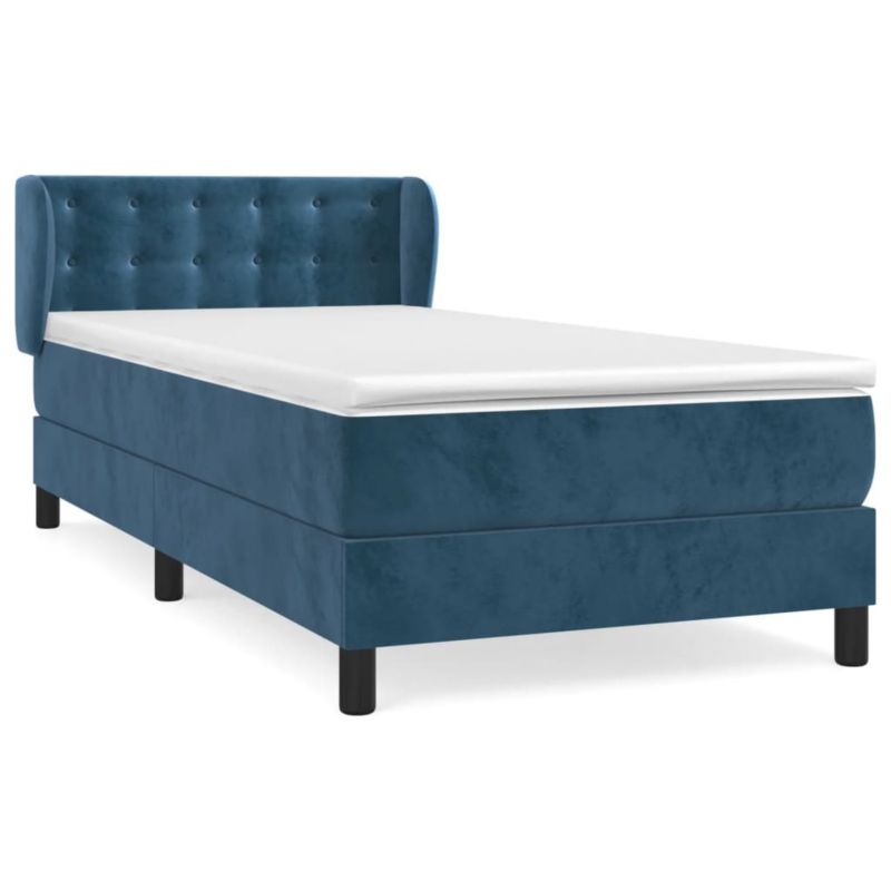 Łóżko kontynentalne WaszeMeble 90x190 cm niebieskie WM-3127707 1 szt.