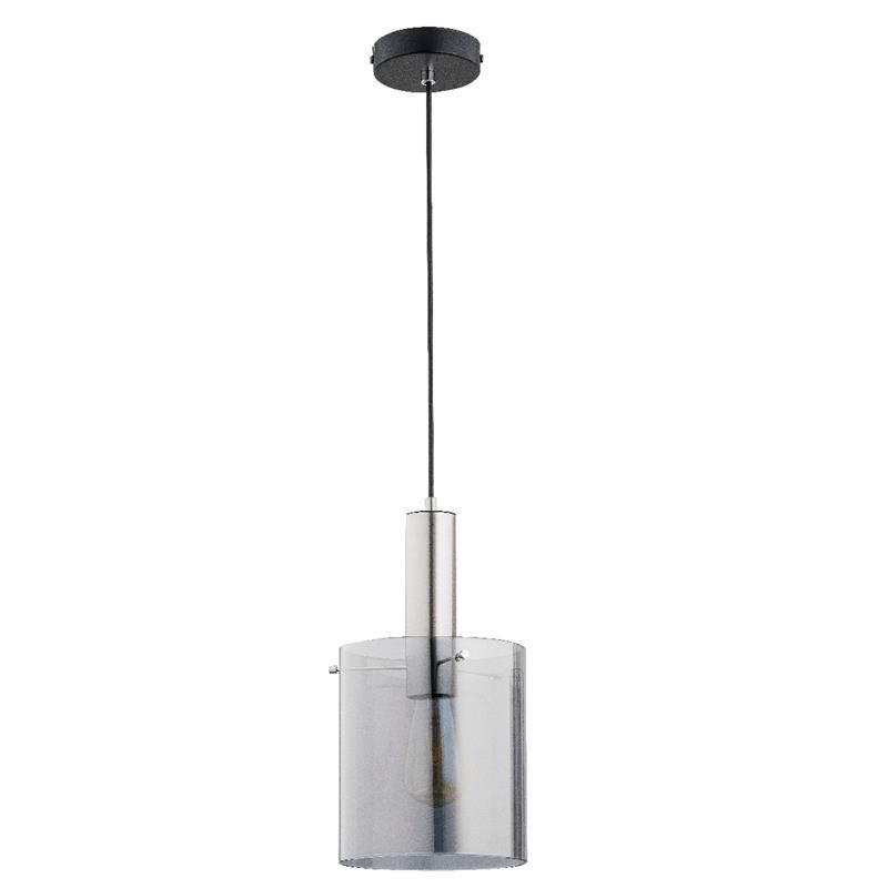 Lampa wisząca Alfa CALENA czarna-grafit-chromowana 1xE27x15W IP20 wym:90x20x20cm - 1 szt.