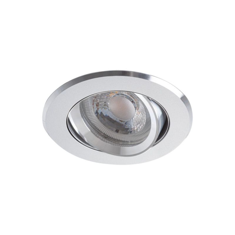 Oprawa sufitowa wpuszczana Kanlux Radan aluminiowa ruchoma 1 x GX5.3 x 50W IP20 wym: 8 x 8 cm okrągła - 1 szt.
