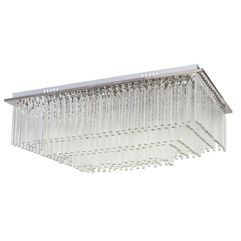 Lampa Sufitowa SPOT Light 19xLED 3W Chrom i Transparentne Kryształy w Nowoczesnym Stylu, Polski Producent 1 szt