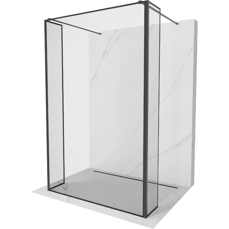 Ścianka prysznicowa Mexen Kioto czarny wzór 100x30 cm 800-100-030-222-70-70-030 1 szt.
