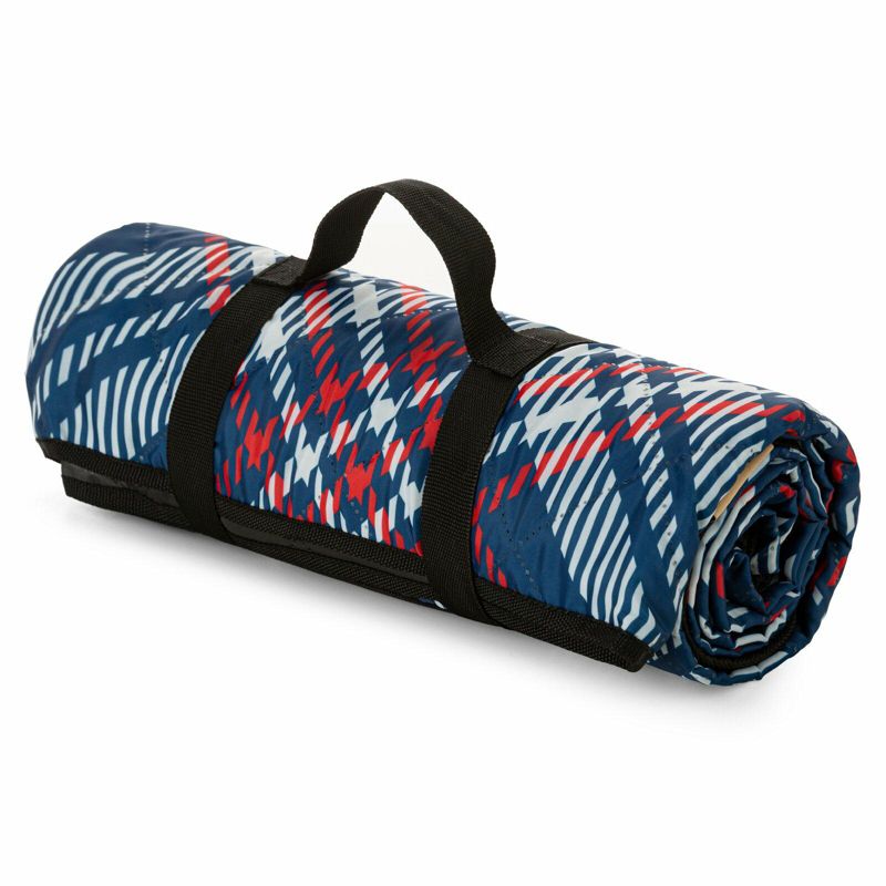 Koc piknikowy Eurofirany 130x145 granatowo-czerwony 1 szt.