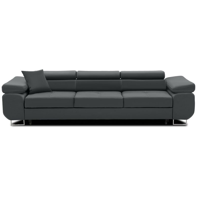 Kanapa TYLETEGOTU rozkładana BELLEZZA velvet ciemny szary 1 szt