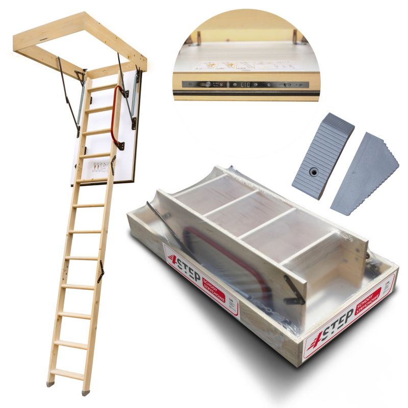 Schody strychowe 4STEP Extra 130x70 0,86 W/m2K 1szt.