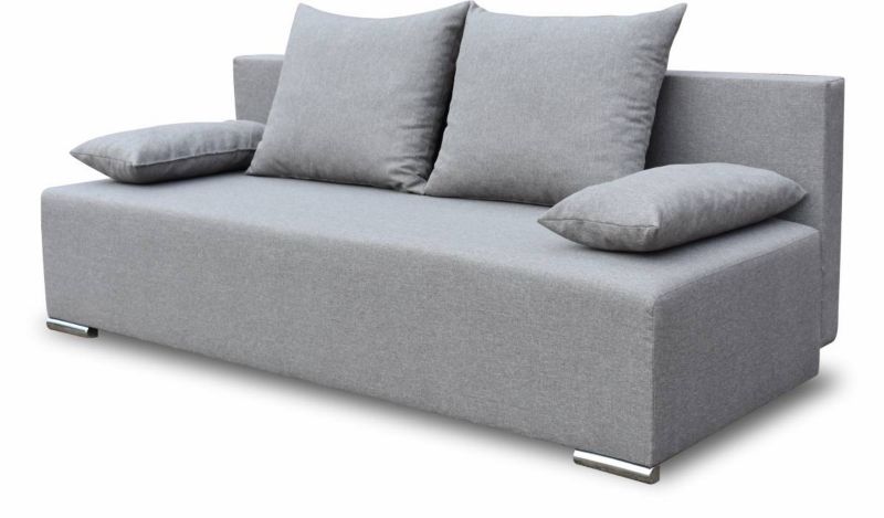 Sofa z funkcją spania sprężyny bonell Bonni Komfort Szara 1 szt.