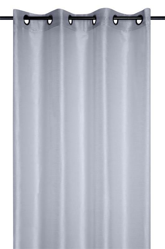 Firana LINWOOD STOF na przelotkach srebrna 140x260 cm 1 szt.