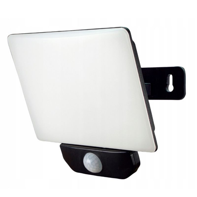 Naświetlacz LED Ledsystems 20 W 4000 K IP 65 z czujnikiem ruchuczarny