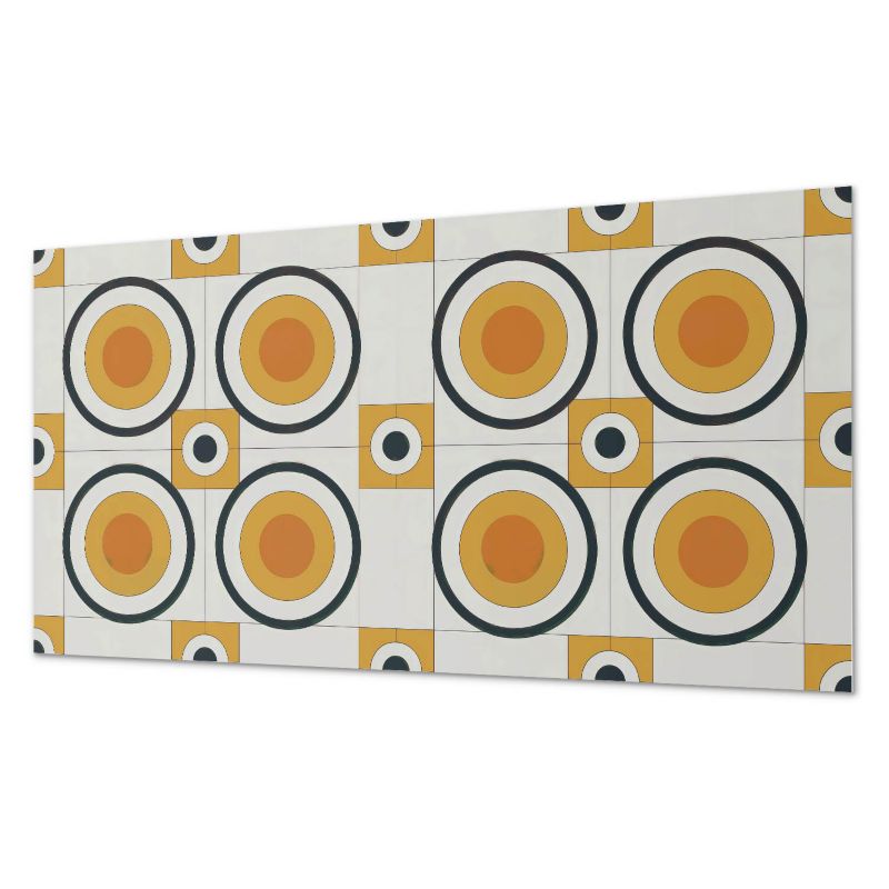 Panel Winylowy Ścienny ArtPrintCave 120x60 cm Geometria okręgów i kwadratów 1 szt.