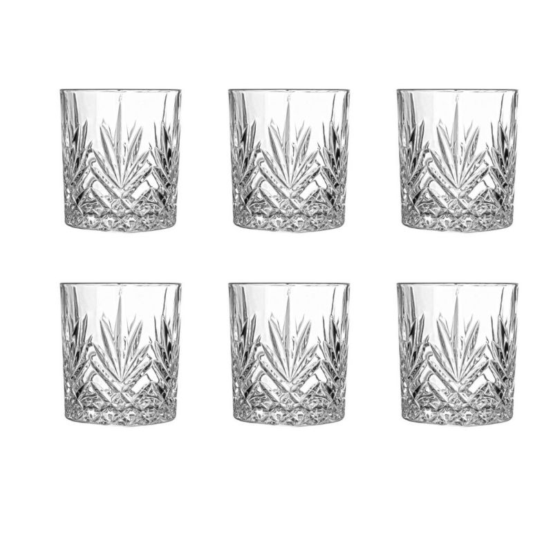 Zestaw szklanek Old Fashion Estia bezbarwne do whisky 350 ml 6 szt.